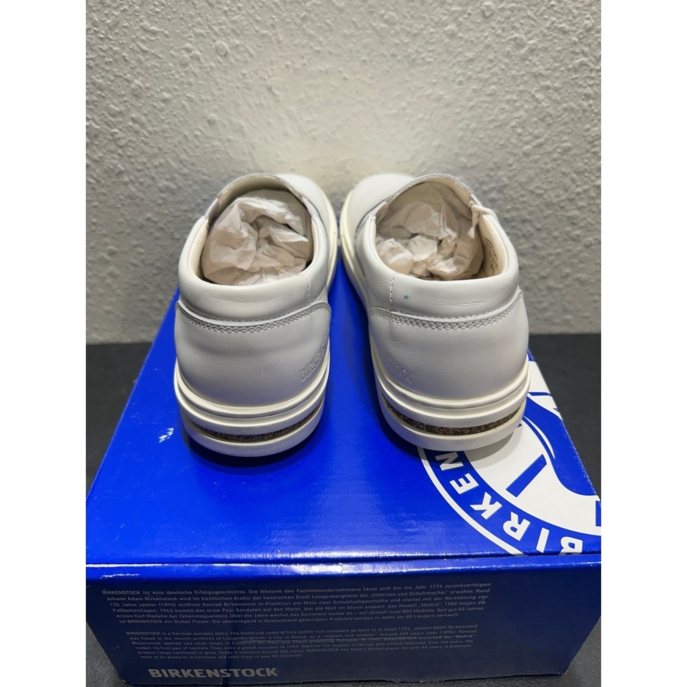 Birkenstock Oswego Leather White EU 38 US L7 M5‎ Womens Mens - Picture 3 of 12